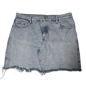 Old‎ Nay Acid Wash Denim Skirt Size 14 EUC